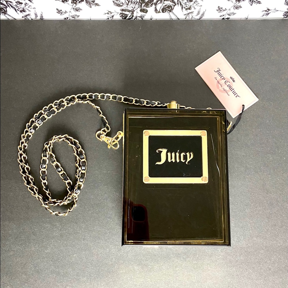 Beautiful acrylic Juicy Couture crossbody purse.